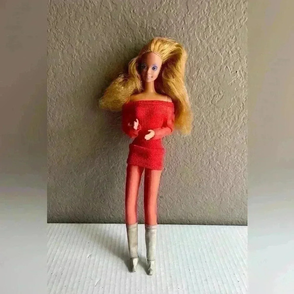 1966 Vintage Live Action PJ Mod Orange Mesh 1 Piece Outfit Silver Boots - Picture 1 of 5